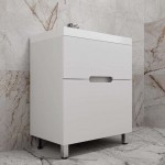 Тумба под умывальник Style Line Матис 70 напольная белая матовая ЛС-00002442