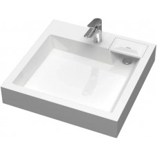 Раковина над стиральной машиной Reflexion Sigma 60 глянцевая белая прямоугольная с комплектом кронштейнов RX6060SI