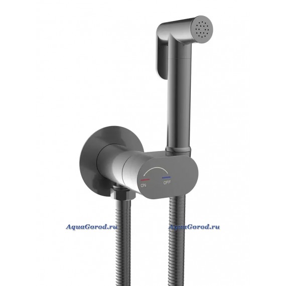 Гигиенический душ Weltwasser Higi R01 GG со смесителем и внутренней частью брашированная оружейная сталь 10000013655