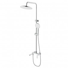 Душевая система Azario Alanti с круглым тропическим душем хром AZ-K2332