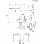 Смеситель для кухни белый GRANULA 5015, АРКТИК