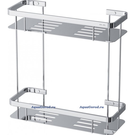 Полка Am.Pm Sense 2-ярусная хром A7453200 Полка Am.Pm Sense 2-ярусная хром A7453200