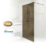 Душевая перегородка GuteWetter GLASS LINE 120х1х220 бронза GK-010