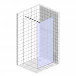 Душевая перегородка GuteWetter GLASS LINE 120х1х220 бронза GK-010