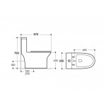 Унитаз-моноблок Aquatek ГЕЛИОС 67х35х76 безободковый смыв торнадо дюропласт микролифт AQ2816T-00