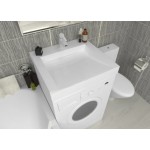 Раковина над стиральной машиной Stella Polar Берта SP-00000238 60 глянцевая белая, прямоугольная, с комплектом кронштейнов Раковина над стиральной машиной Stella Polar Берта SP-00000238 60 глянцевая белая, прямоугольная, с комплектом кронштейнов