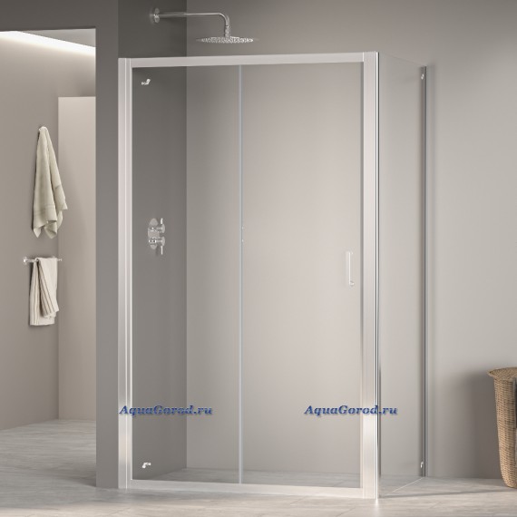 Душевой уголок RGW Passage PA-14+70 см, (108-112)x70x195 профиль хром, стекло прозрачное 410874117-11