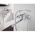 Смеситель для ванны с душем Frap H25 хром F2225