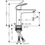Смеситель для раковины Hansgrohe Logis Fine 110 71252000