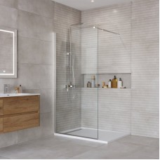 Душевая перегородка BelBagno Kraft 100х195 прозрачное стекло профиль хром KRAFT-L-1-100-C-Cr