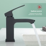 Смеситель для раковины Raglo черный матовый R01.10.06