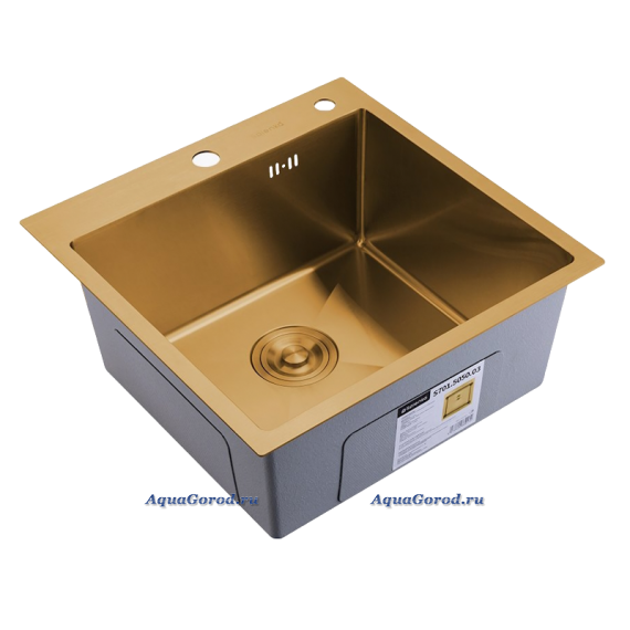 Кухонная мойка Splenka S701.5050.03 золотой сатин S701.5050.03 Кухонная мойка Splenka S701.5050.03 золотой сатин S701.5050.03