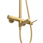 Душевая система Cezares Relax RELAX-CVD-BORO со смесителем и изливом, брашированное золото