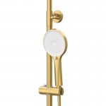 Душевая система Cezares Relax RELAX-CVD-BORO со смесителем и изливом, брашированное золото