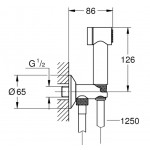 Гигиенический набор Grohe Rainshower Aqua 26841000 Гигиенический набор Grohe Rainshower Aqua 26841000