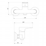 Смеситель для душа Damixa RedBlu Origin Evo 2 782000000 Смеситель для душа Damixa RedBlu Origin Evo 2 782000000