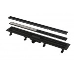 Душевой трап (лоток) AlcaPlast APZ19 65 см с сифоном под плитку APZ19BLACK-650