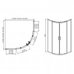 Душевой уголок Aquatek Ария 90x90 AQ ARI RO 09020BL