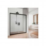 Душевая дверь в нишу Kubele 195 профиль матовый черный DE019D4-MAT-BLMT-195х200 Душевая дверь в нишу Kubele 195 профиль матовый черный DE019D4-MAT-BLMT-195х200