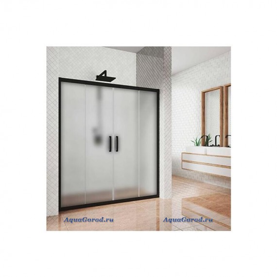 Душевая дверь в нишу Kubele 195 профиль матовый черный DE019D4-MAT-BLMT-195х200 Душевая дверь в нишу Kubele 195 профиль матовый черный DE019D4-MAT-BLMT-195х200