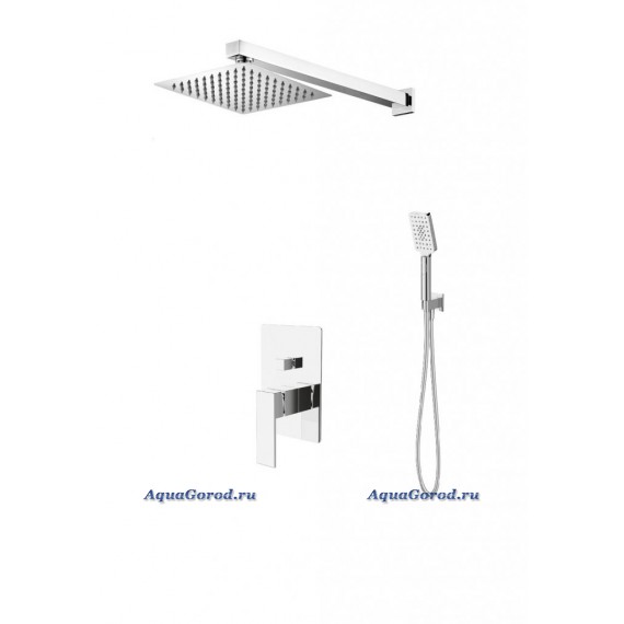 Встраиваемый душевой набор Belbagno ROMANO с верхним и ручным душем ROM-DSET-CRM Встраиваемый душевой набор Belbagno ROMANO с верхним и ручным душем ROM-DSET-CRM