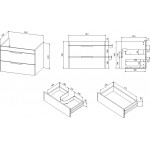 Тумба под раковину STWORKI Копенгаген 70 без столешницы белая С08513 Тумба под раковину STWORKI Копенгаген 70 без столешницы белая С08513