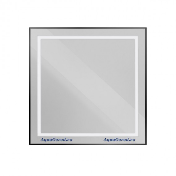 Зеркало BelBagno в алюминиевой раме со встроенным светильником SPC-KRAFT-800-800-SENS-NERO Зеркало BelBagno в алюминиевой раме со встроенным светильником SPC-KRAFT-800-800-SENS-NERO