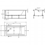Акриловая ванна Roca Easy 170x80 пристенная белая ZRU9307624 Акриловая ванна Roca Easy 170x80 пристенная белая ZRU9307624