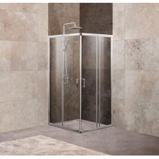 Душевой уголок BelBagno Unique 90x90 прозрачное стекло профиль хром A-2-75/90-C-Cr
