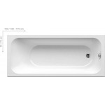 Ванна акриловая Ravak Chrome Slim 160х70 C731300000