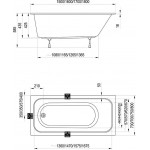 Ванна акриловая Ravak Chrome Slim 160х70 C731300000
