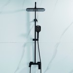 Душевая стойка Shevanik черный S4036H