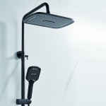 Душевая стойка Shevanik черный S4036H