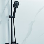 Душевая стойка Shevanik черный S4036H