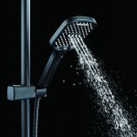 Душевая стойка Shevanik черный S4036H