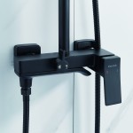 Душевая стойка Shevanik черный S4036H