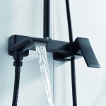 Душевая стойка Shevanik черный S4036H