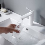 Смеситель для раковины Shevanik белый матовый S4301C Смеситель для раковины Shevanik белый матовый S4301C