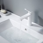 Смеситель для раковины Shevanik белый матовый S4301C Смеситель для раковины Shevanik белый матовый S4301C