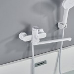 Смеситель для ванны Shevanik белый матовый S4322C Смеситель для ванны Shevanik белый матовый S4322C