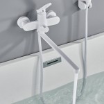 Смеситель для ванны Shevanik белый матовый S4322C Смеситель для ванны Shevanik белый матовый S4322C