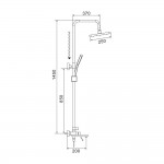 Душевая система Shevanik белый S4336C