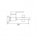 Смеситель для ванны Shevanik хром S9602