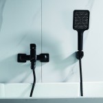 Смеситель для ванны Shevanik черный матовый S9902H Смеситель для ванны Shevanik черный матовый S9902H