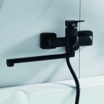 Смеситель для ванны Shevanik черный матовый S9902H Смеситель для ванны Shevanik черный матовый S9902H