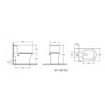Унитаз-компакт EvaGold T1081 A2801B напольный, с функцией биде