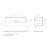 Тумба под умывальник BelBagno ETNA-1200-2C-SO-RN-P Rovere Nature