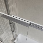 Душевая шторка на ванну BelBagno Luce VF-11-80/145-C-Cr, профиль хром, стекло прозрачное