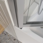 Душевая шторка на ванну BelBagno Luce VF-11-80/145-C-Cr, профиль хром, стекло прозрачное