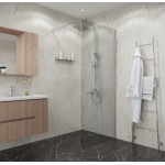 Душевая перегородка Niagara Eco NG-531-80 80х190 см хром,стекло прозрачное